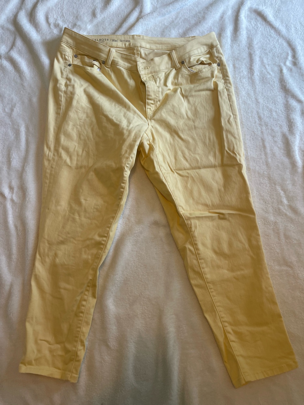 Womans Yellow Chino Pants